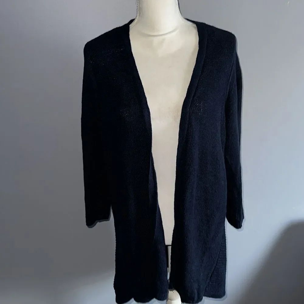Talbots Open Front Linen Cardigan Sweater! - Picture 7 of 7